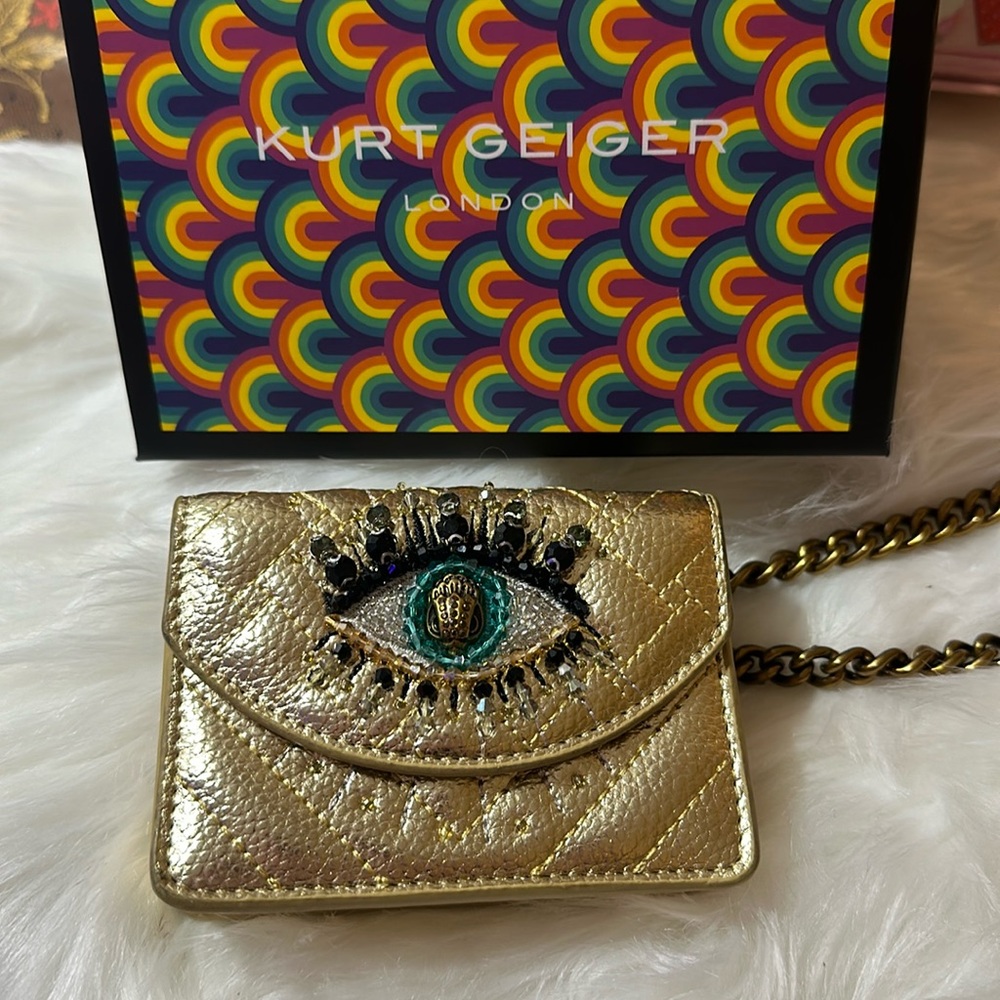 NWT 💗KURT GEIGER LONDON MICRO KENSINGTON BAG 🌈 crossbody SOLD OUT